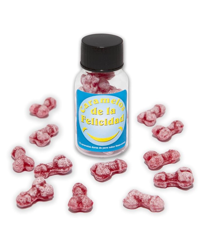 Bote Caramelos Pene Felicidad 12 und