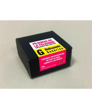 Caja Caramelos Píldora Felicidad  20 und 30 gr Cereza