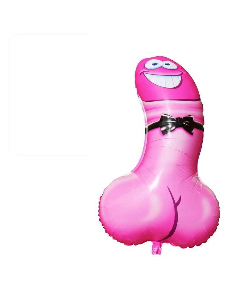 Globo de Poliamida Pene Rosa 90 cm