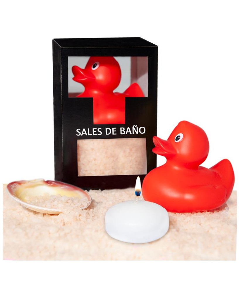 Set Sales Bano Vainilla Pato Vela y Concha 150gr