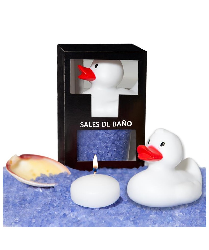 Set Sales Bano Aroma Lavanda Pato Vela y Concha 150gr