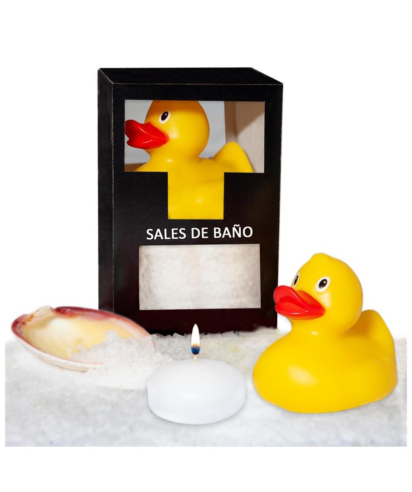 Set Sales Bano Aroma Coco Pato Vela y Concha 150 gr