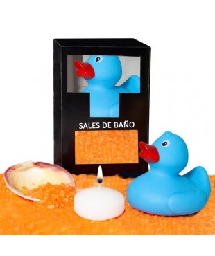 Set Sales Baño Aroma Mango Pato, Vela y Concha 150 gr