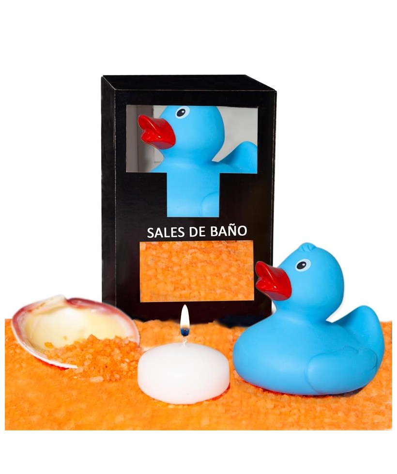 Set Sales Bano Aroma Mango Pato Vela y Concha 150 gr