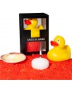 Set Sales Bano Aroma Frutos Rojos Pato Vela y Concha 150 gr