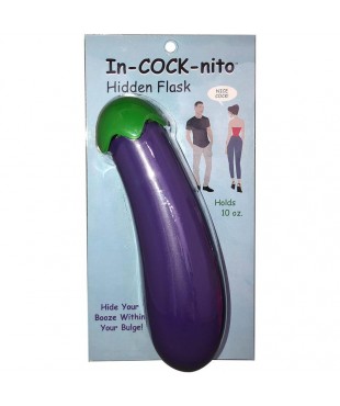 Bottela en Forma de Berenjena In-Cock-Nito Flask