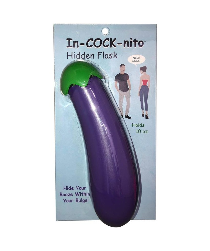 Bottela en Forma de Berenjena In Cock Nito Flask