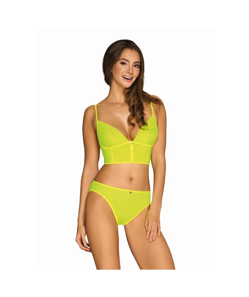 Neonia Set de 2 Piezas con Cremallera Amarillo Neon