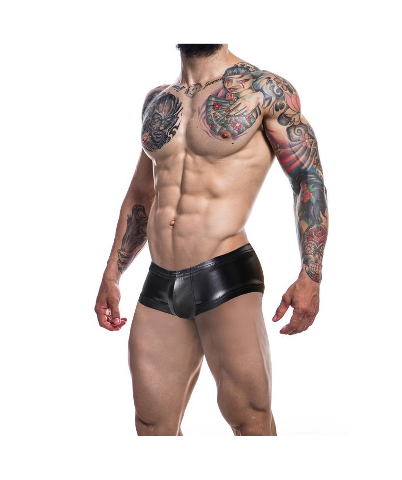 C4M10 Boxers Tipo Shorts Leatherette Negro