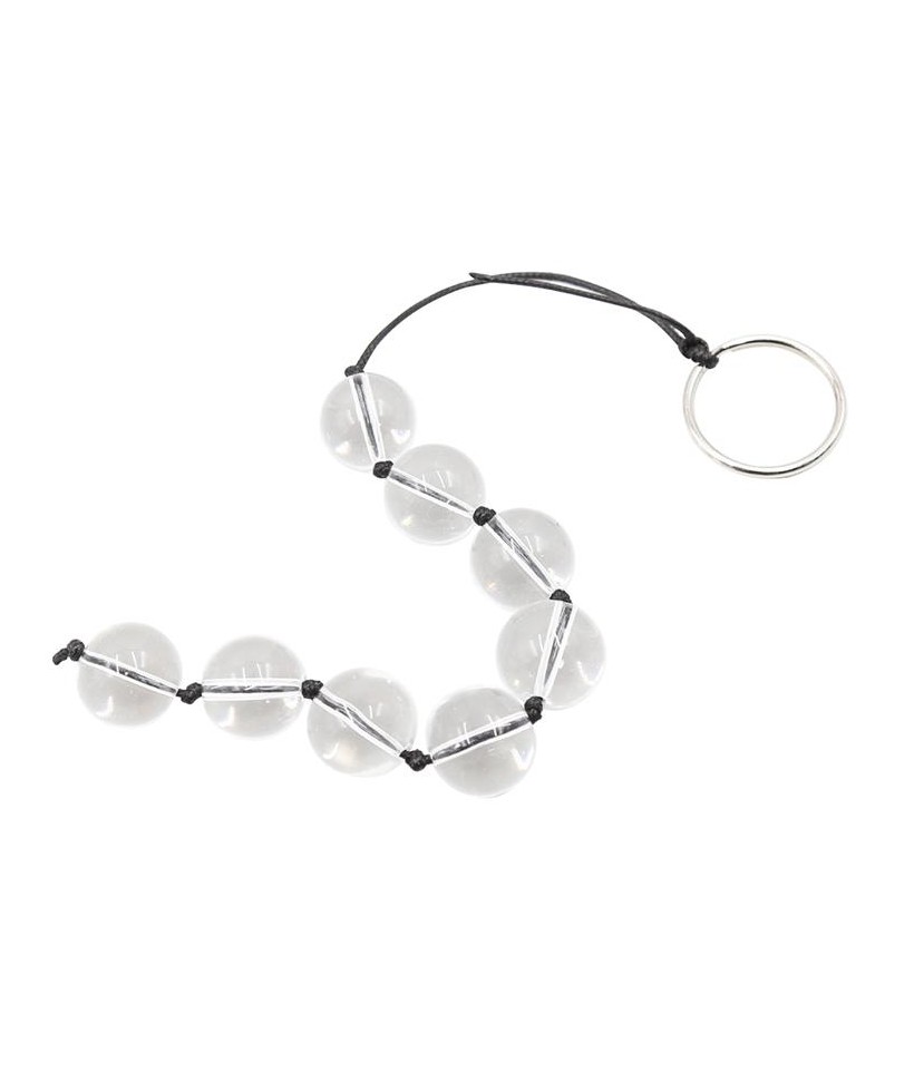 Cadena Anal con Bolas de Cristal 4 Tamanos