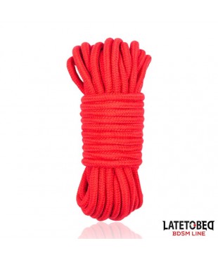 Cuerda Bondage de Algodón 5 m Roja