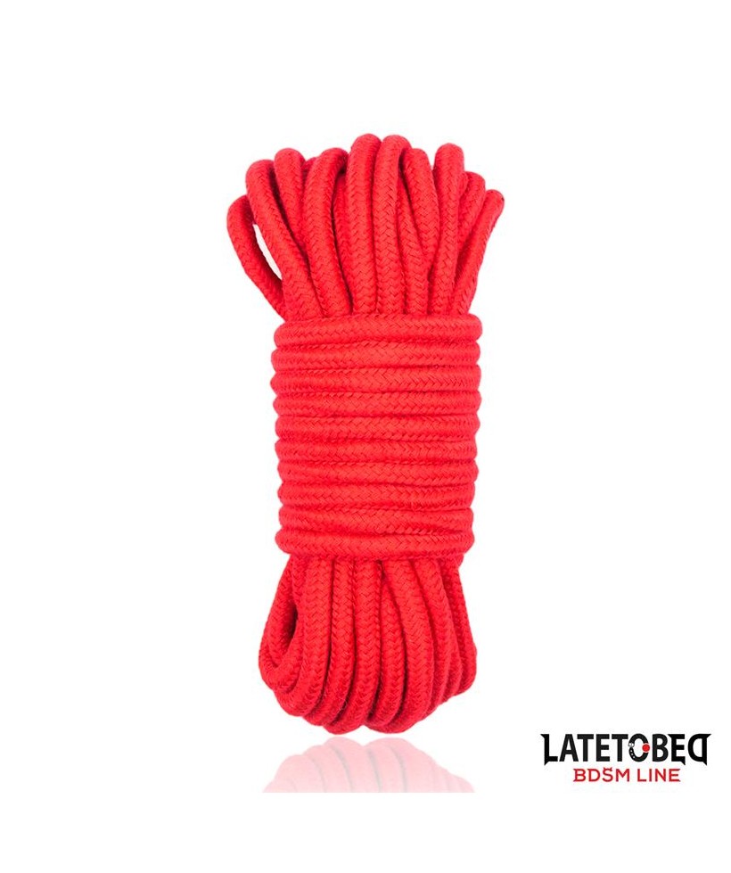 Cuerda Bondage de Algodon 5 m Roja