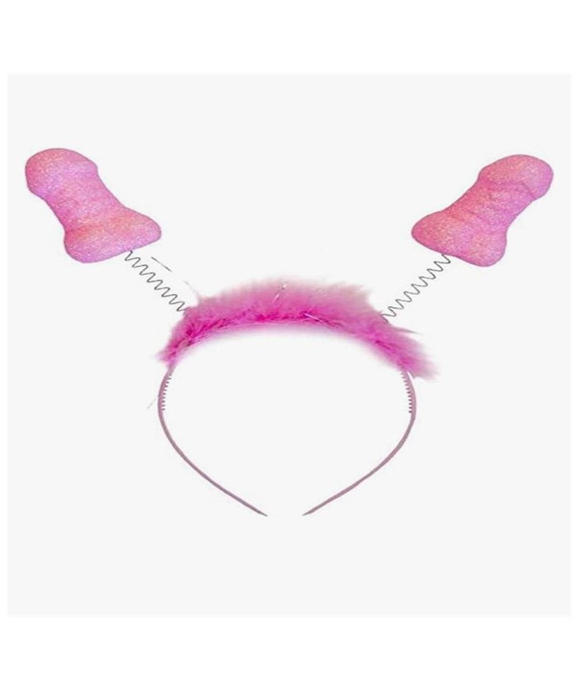 Diadema Rosa con Purpurina y Penes