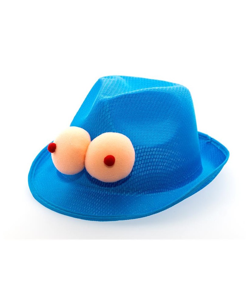 Sombrero Pechos Azul Claro