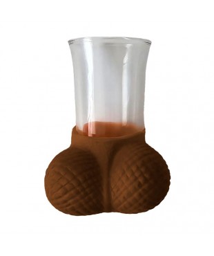 Chupito de Cristal con Testiculos Mulato