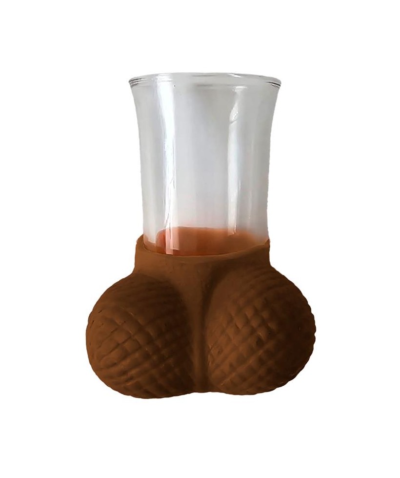 Chupito de Cristal con Testiculos Mulato
