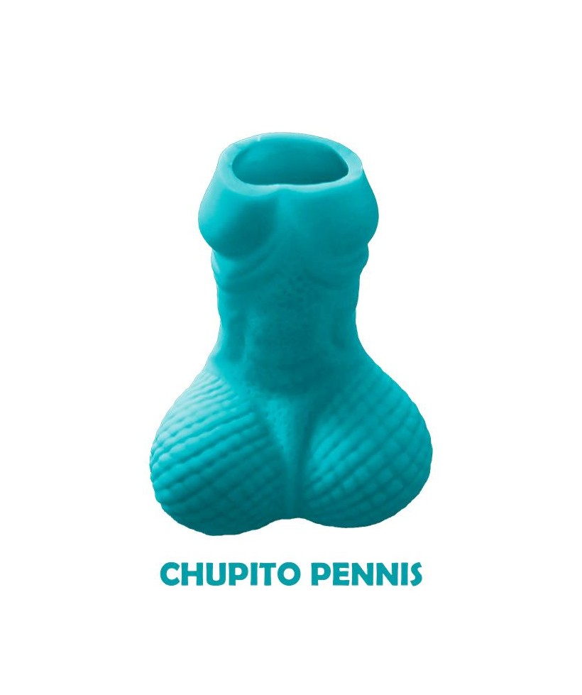 Chupito Forma Pene Color Azul