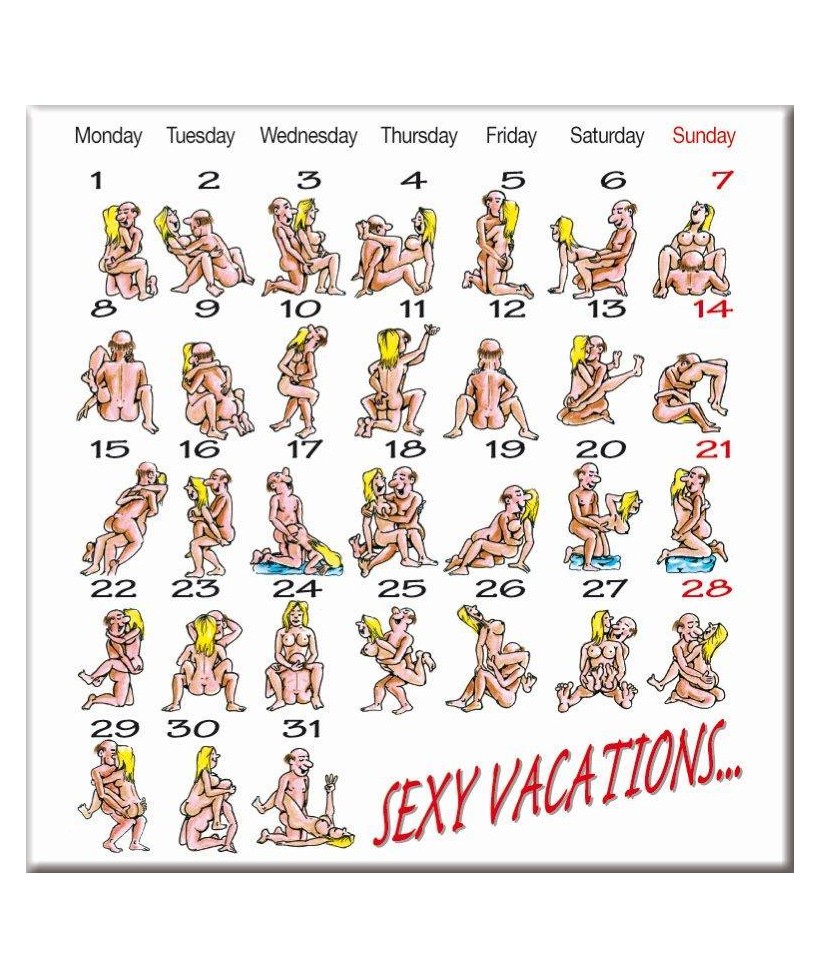 Iman de Calendario Kamasutra