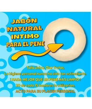 Jabón en Forma de Anillo para el Pene Amarillo