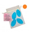 Set de 4 Mini Jabones en Forma de Vagina Naranja Aromatizados