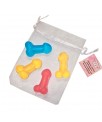 Set de 4 Mini Jabones Forma de Pene de Colores