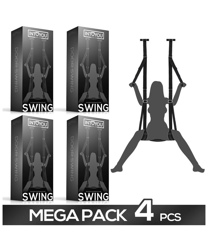 Pack de 4 Columpio de Puerta con Soporte de Manos Piernas y Asiento