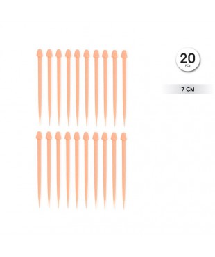 Pinchos Forma de Pene 20 unidades