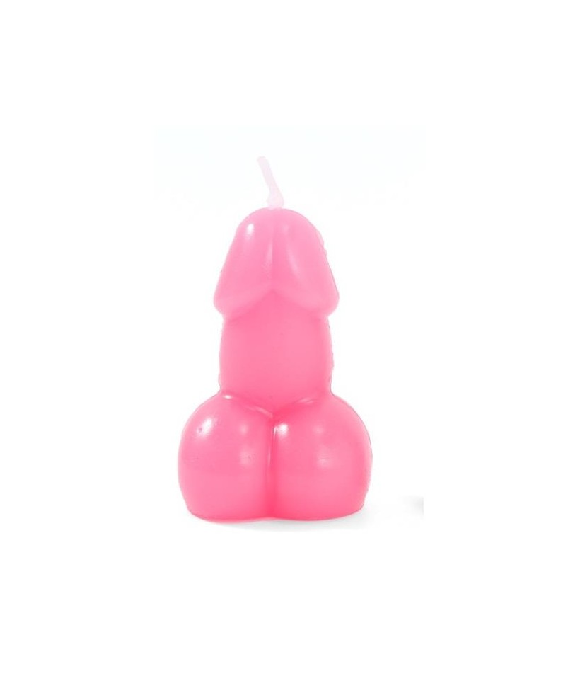 Vela Forma de Pene Fuscia