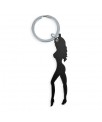 Llavero Mujer con Abridor Negro