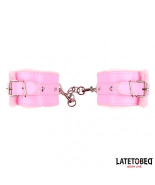 Esposas para Tobillos con Pelo Rosa