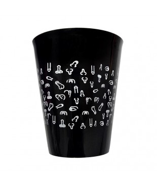 Vaso Plástico Dibujo Penes 500ml