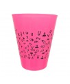 Vaso Plastico Diseno Penes Fuscia 500ml
