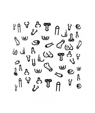 Posavasos Cuadrados Penes 10 und