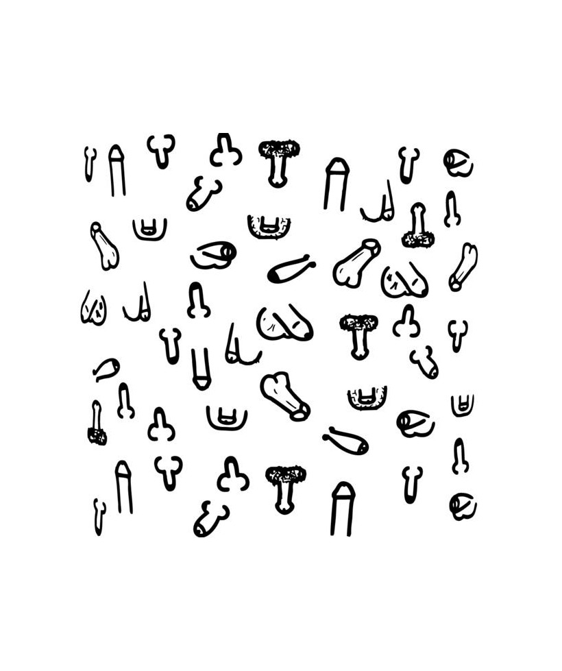 Posavasos Cuadrados Penes 10 und