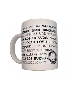 Taza Mug Sinonimos Huevos 370ml