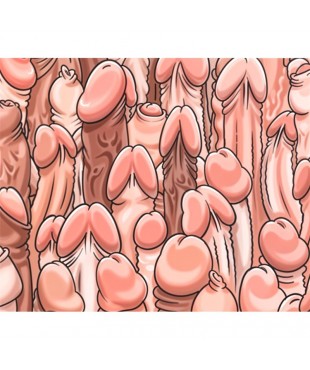 Alfombrilla para Raton con Penes 22 x 18 cm