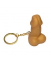 Llavero Silbato Forma de Pene Dorado