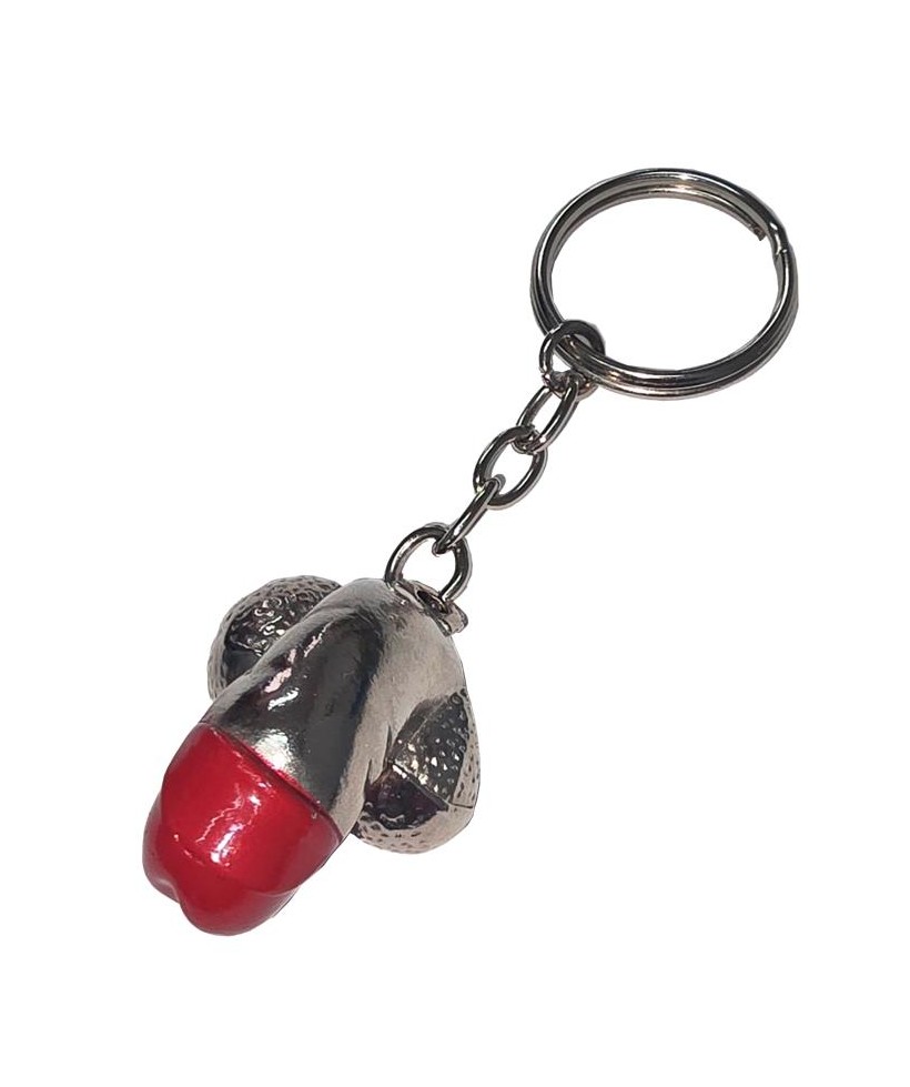 Llavero Forma de Pene Metal Plata