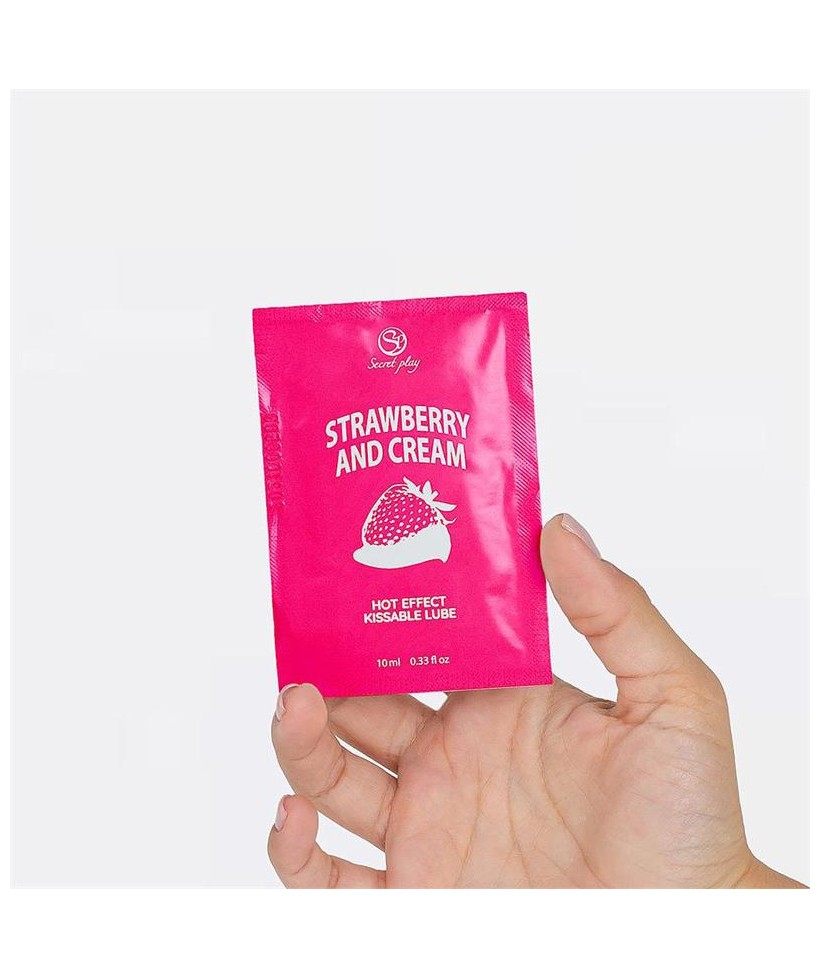 Monodosis Lubricante Fresas con Nata 10 ml