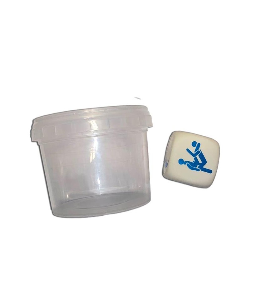 Dado Blanco de Posturas en Bote para Chicos Dado Blanco de Posturas en Bote para Chicos
