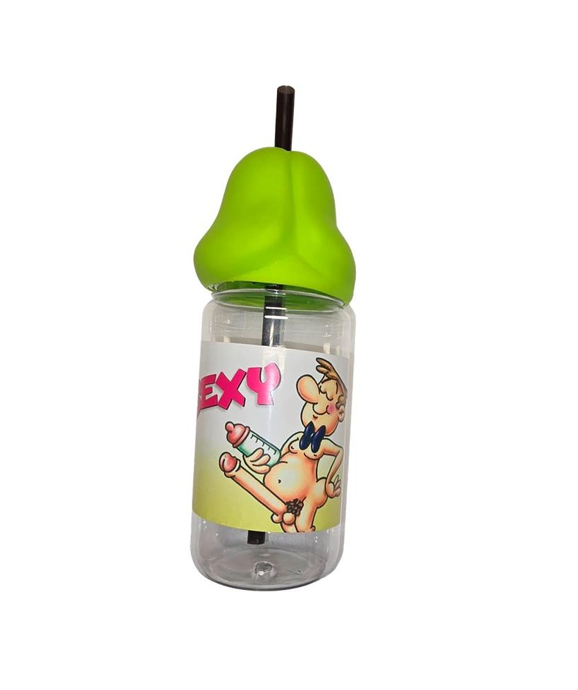 Biberon en Forma de Pene Color Verde 360 cl