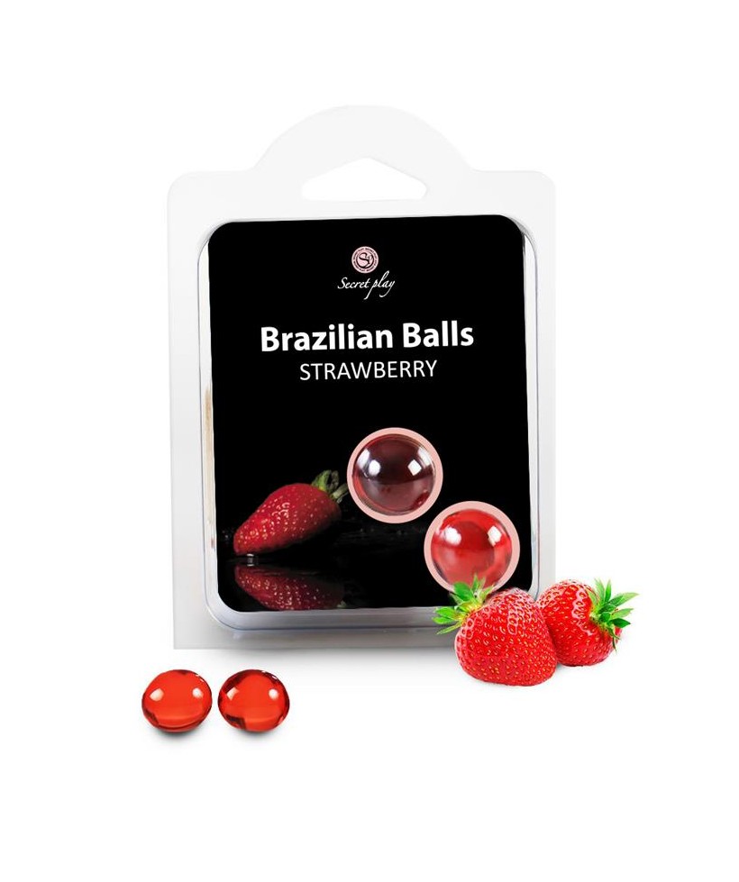 Secret Play Set 2 Brazilian Balls Aroma Fresa