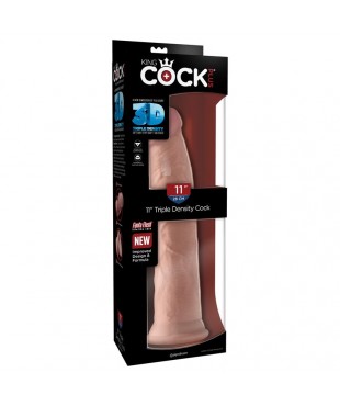 3D Dildo Triple Densidad Plus 11 Natural