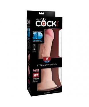 3D Dildo Triple densidad Plus 8 Natural