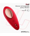 Vibrador de Braguita con APP Silicona Rojo