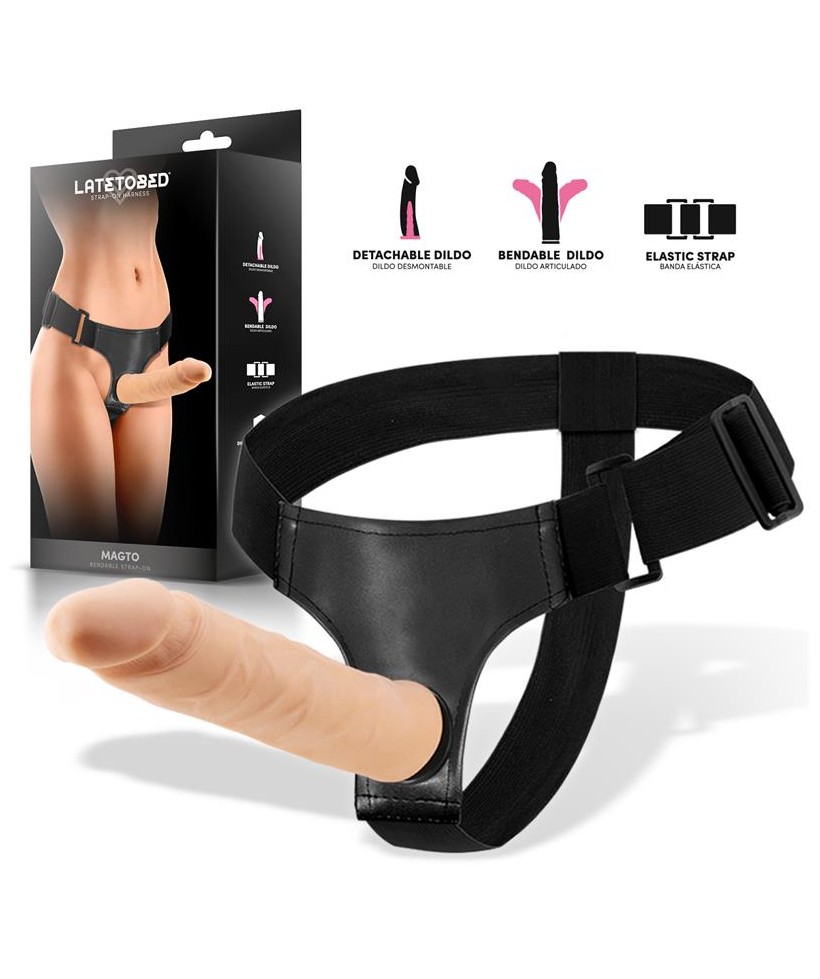 Magto Arnes con Dildo Realista Articulado