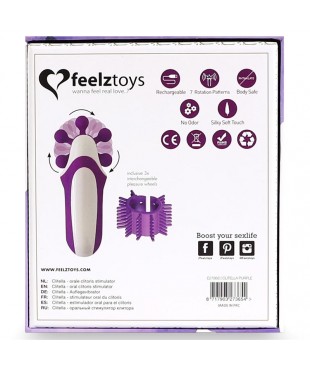 Clitella Estimulador Sexo Oral con Accesorios Purpura