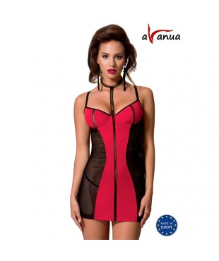 COLINE Chemise Rojo/Negro