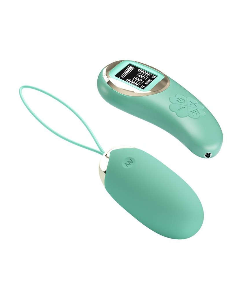 Mina Huevo Vibrador con Control Remoto Pantalla Digital Verde