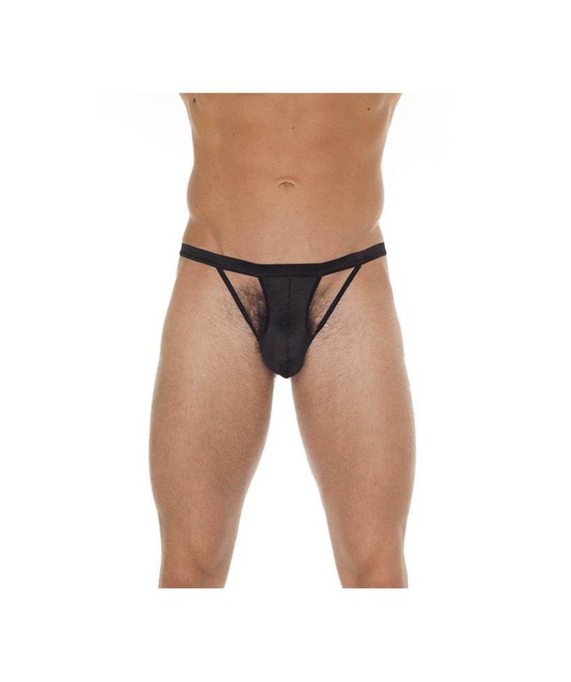 Tanga con Tiras Negro Talla unica